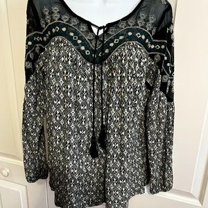 ❌SOLD❌ Lucky Brand Boho Peasant Blouse